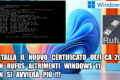INSTALLA IL NUOVO CERTIFICATO UEFI CA 2023 CON RUFUS ALTRIMENTI WINDOWS 11 NON SI AVVIERÀ PIÙ !!!
