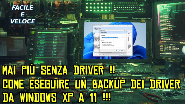 Mai più senza driver !! Come eseguire un backup dei driver da Windows XP a 11 !!!