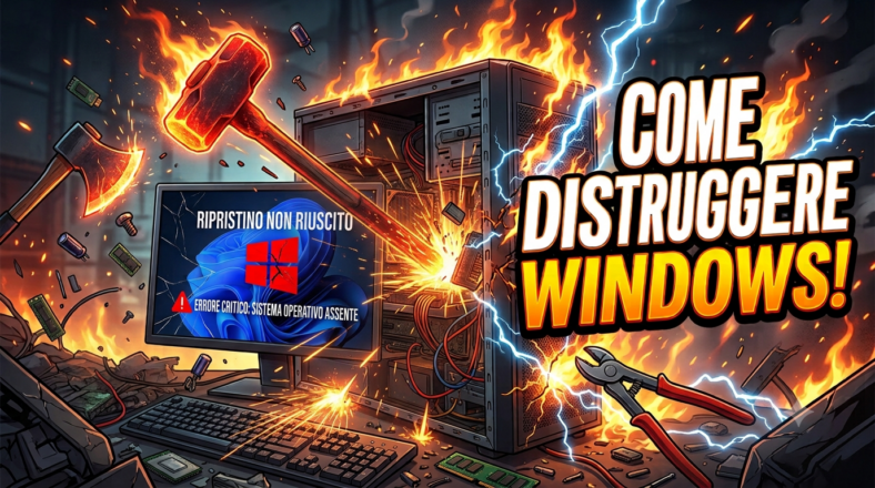 Come distruggere Windows in meno di 60 secondi (non farlo) !!