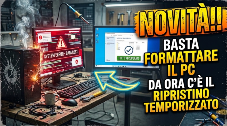 Novità ufficiale Microsoft !! Basta formattare il PC da ora c'è il ripristino temporizzato !!